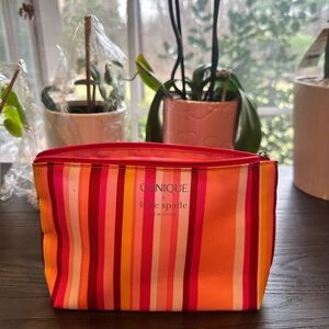 Kate Spade Striped Cosmetic Bag